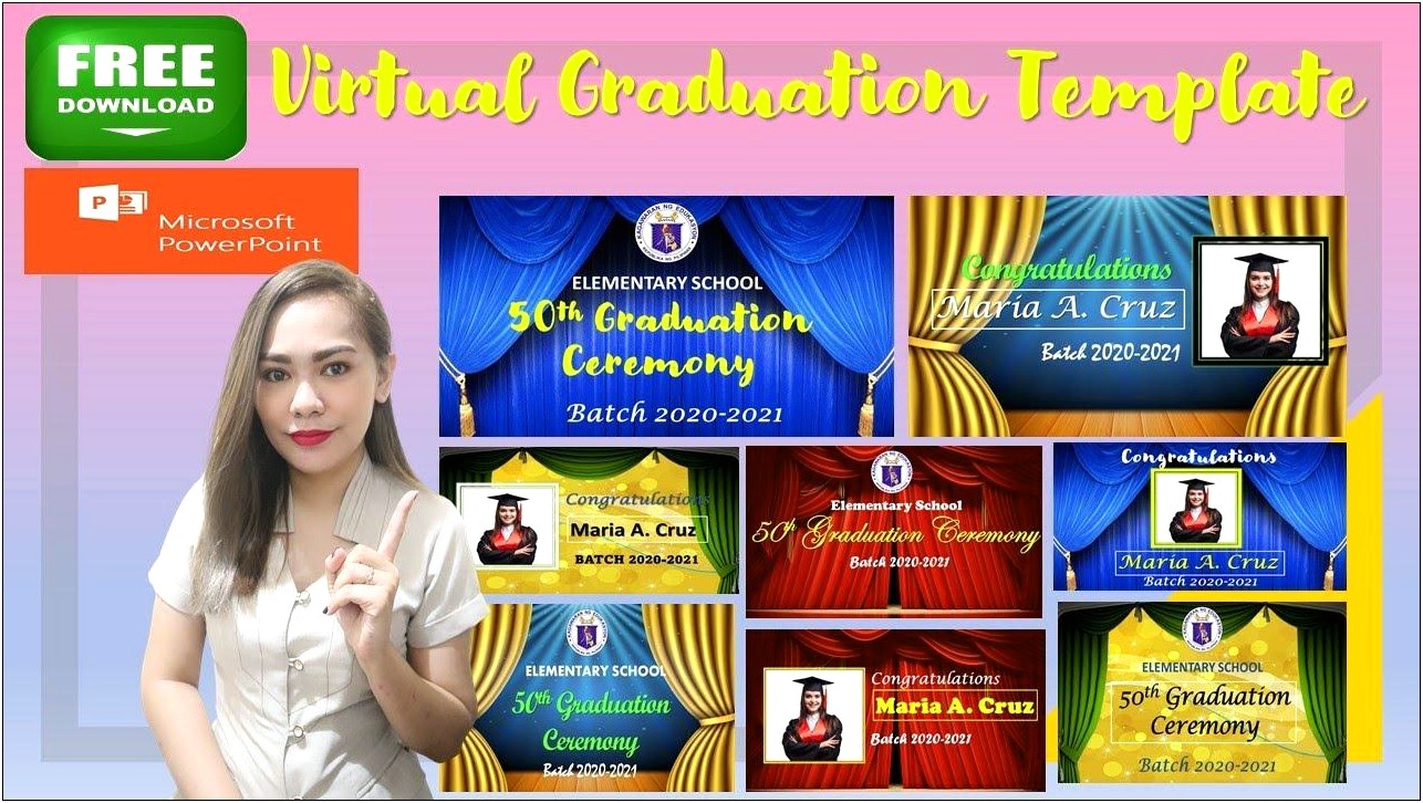 Free Graduation Template Front And Back
