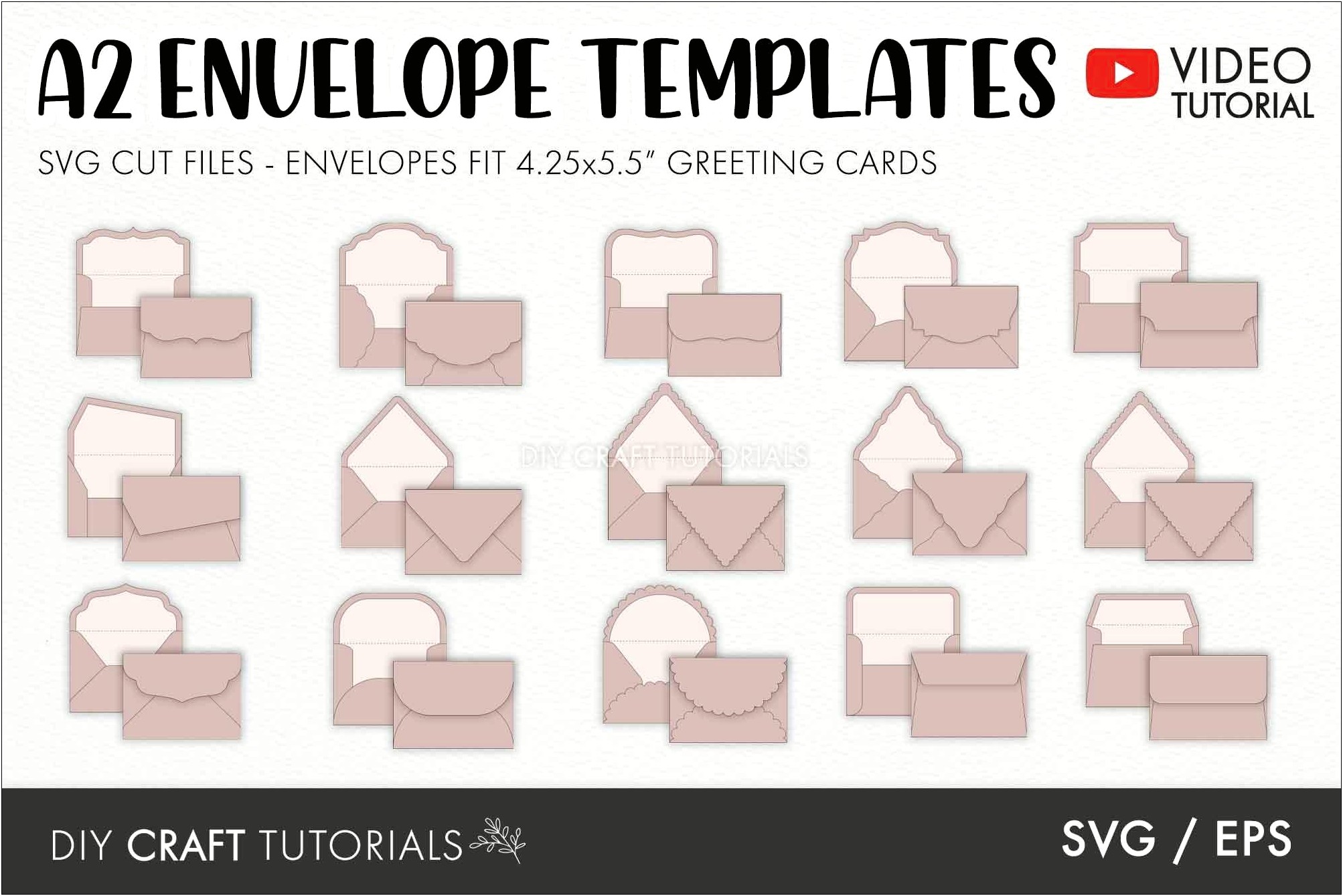 Free Greeting Card Envelope Template For Cricut