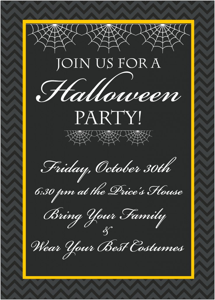 Free Halloween Invitation Templates To Email