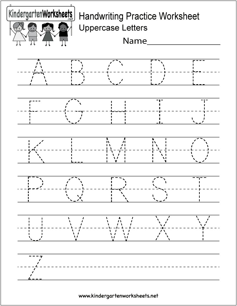 Free Handwriting Tracing Templates For Preschool