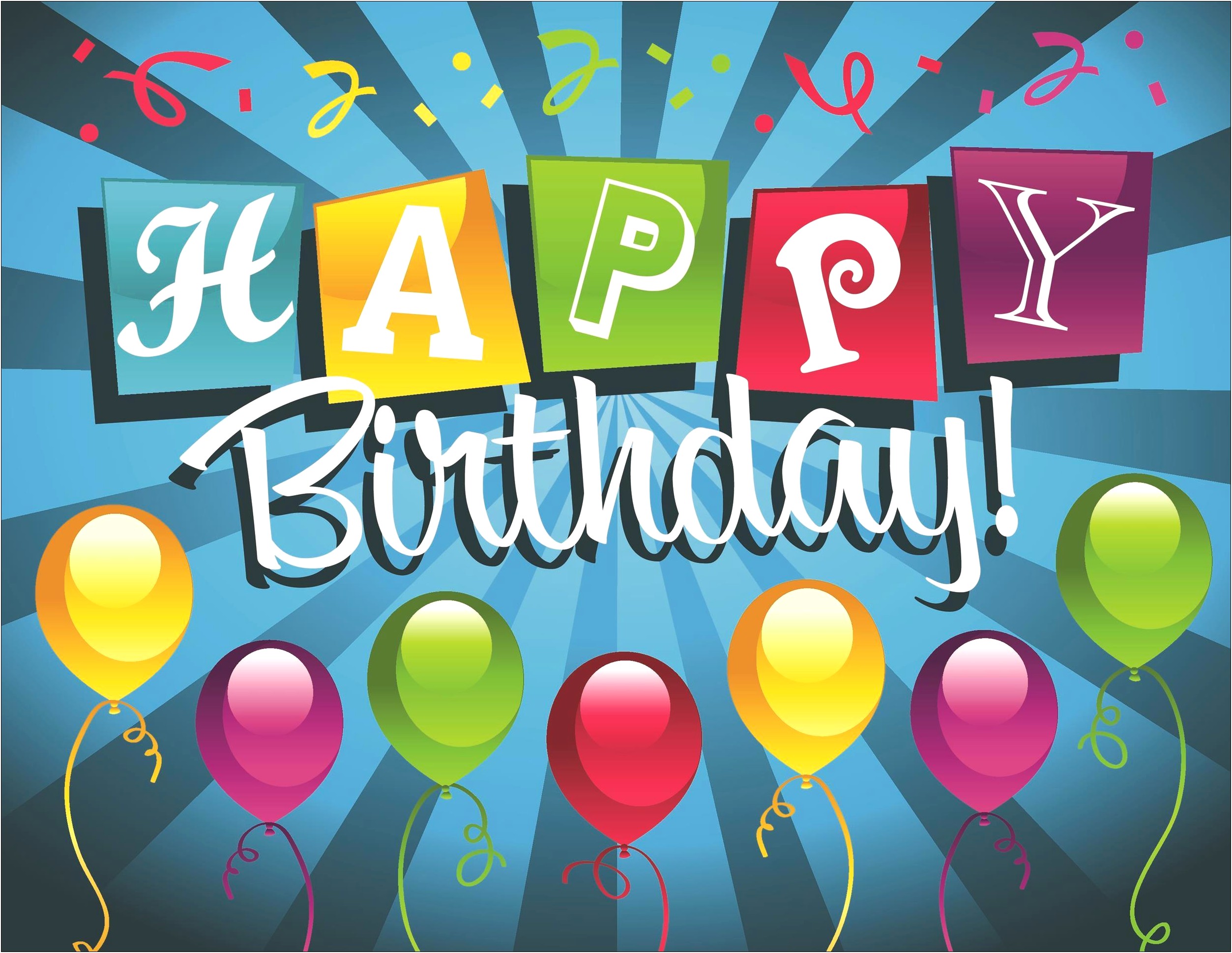 Free Happy Birthday Gift Card Template