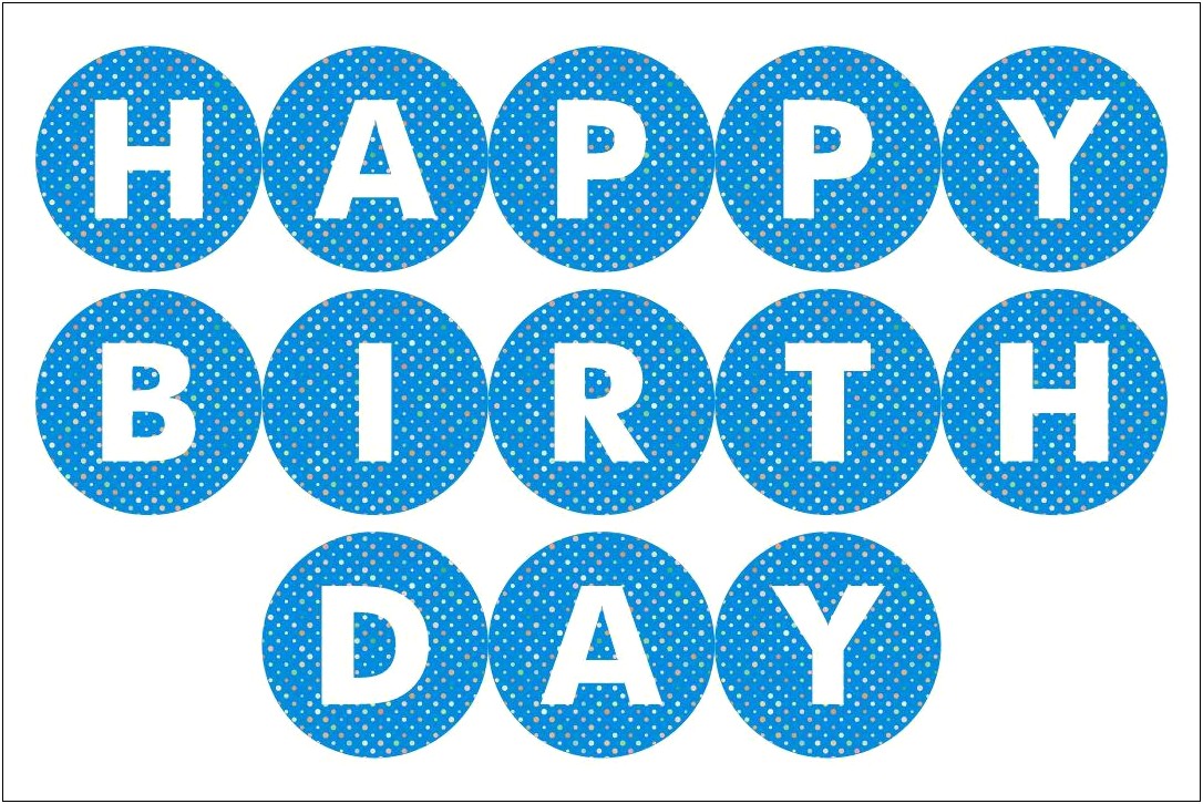 Free Happy Birthday Sign Template Word