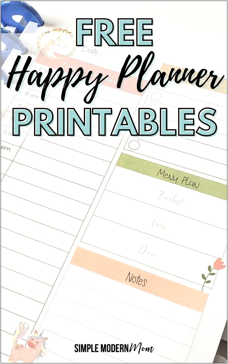 Free Happy Planner Printables Soap Template
