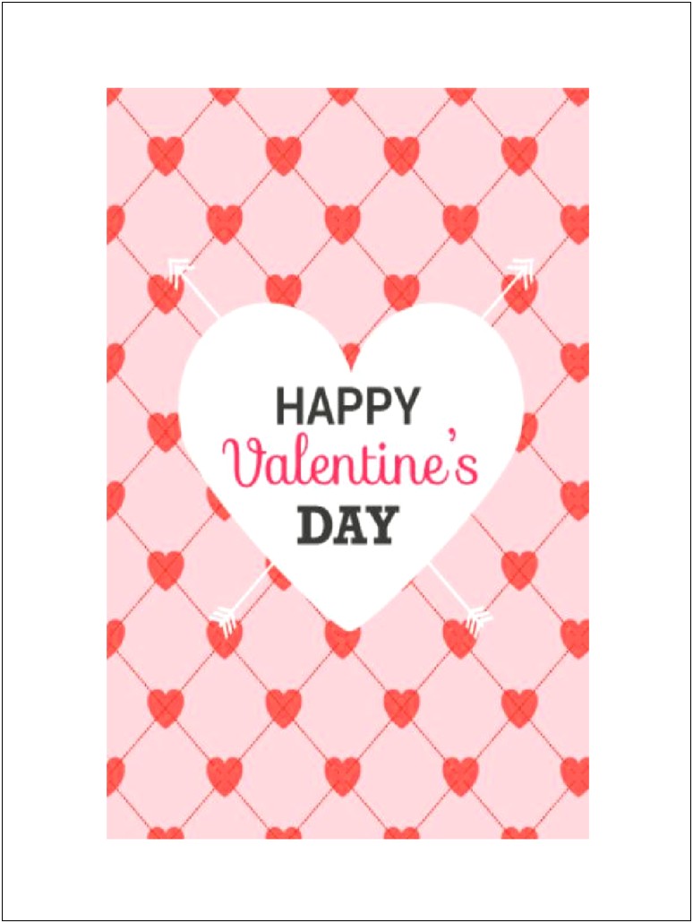 Free Happy Valentines Gift Card Templates