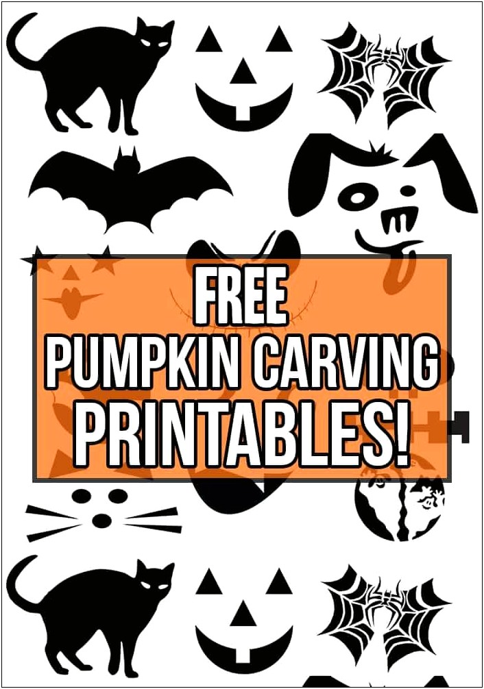 Free Hard Pumpkin Carving Patterns Templates