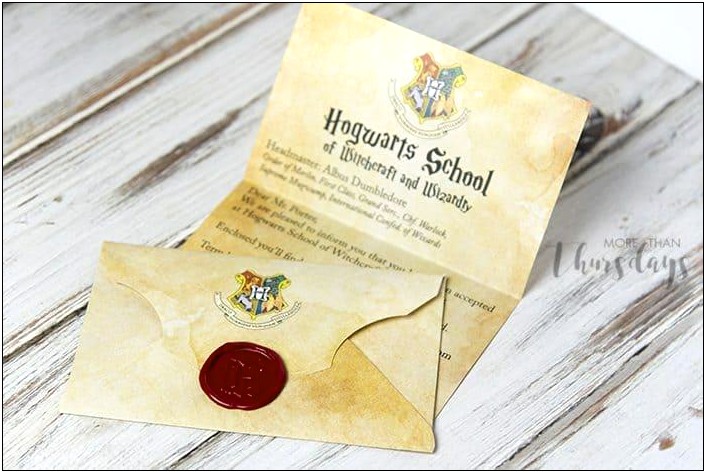 Free Harry Potter Envelope Template Printable