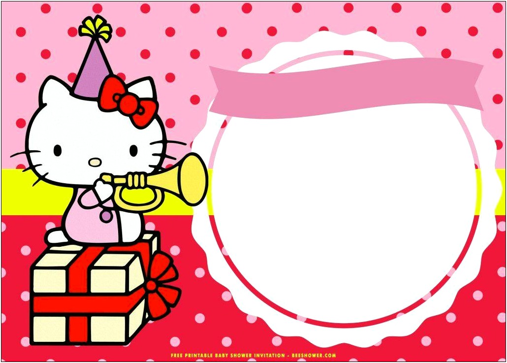 Free Hello Kitty Baby Shower Invitation Templates