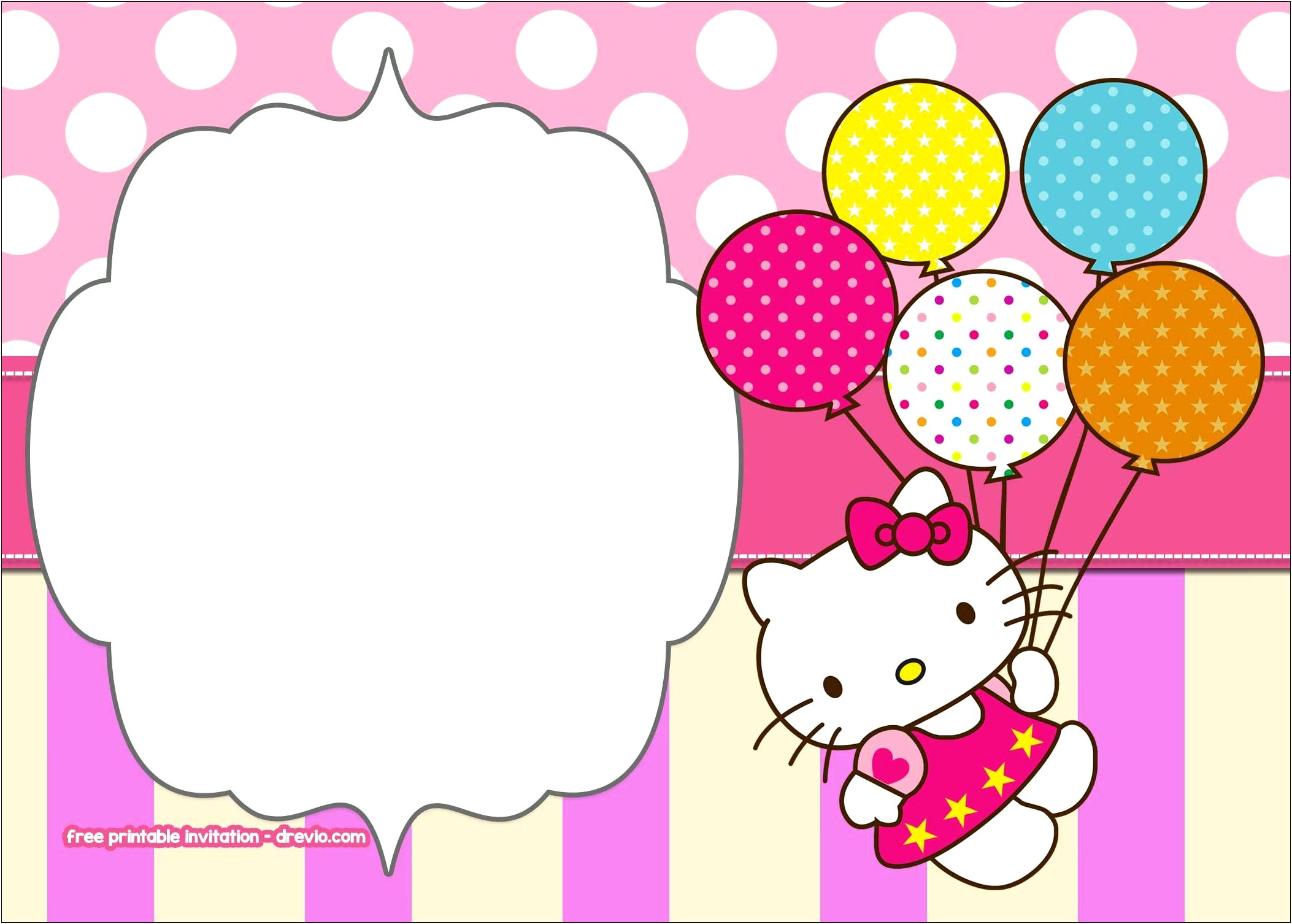 Free Hello Kitty Baby Shower Invitations Templates