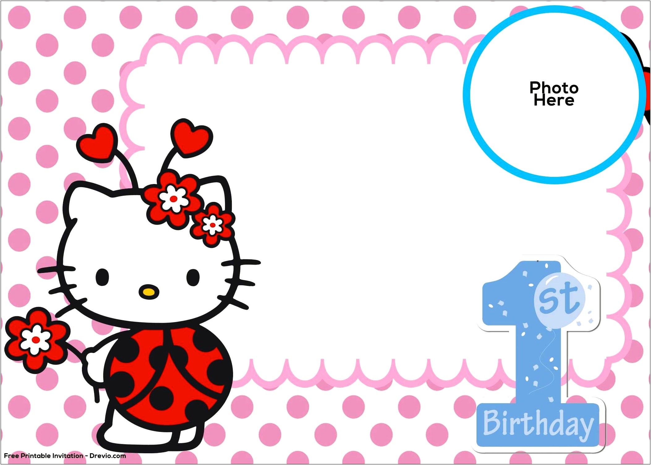 Free Hello Kitty Birthday Party Invitation Templates