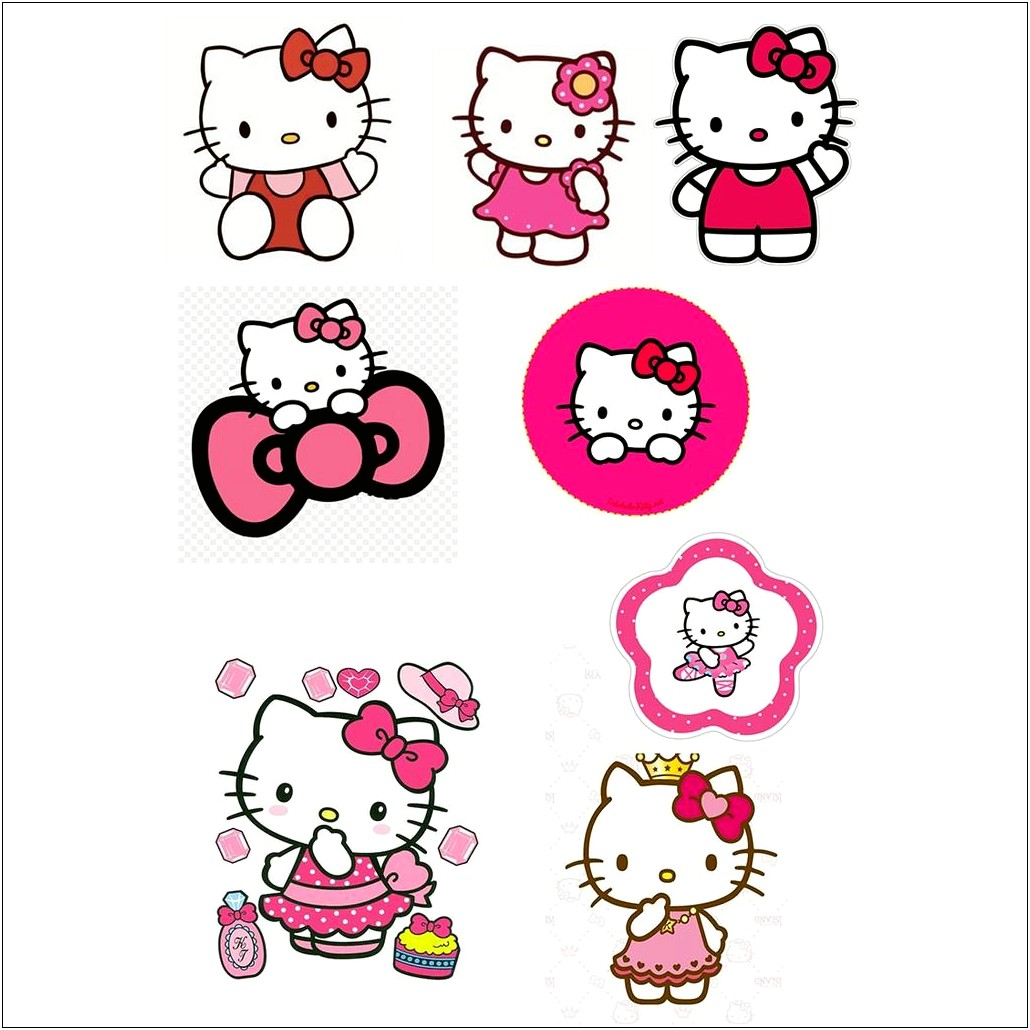 Free Hello Kitty Template For Cake