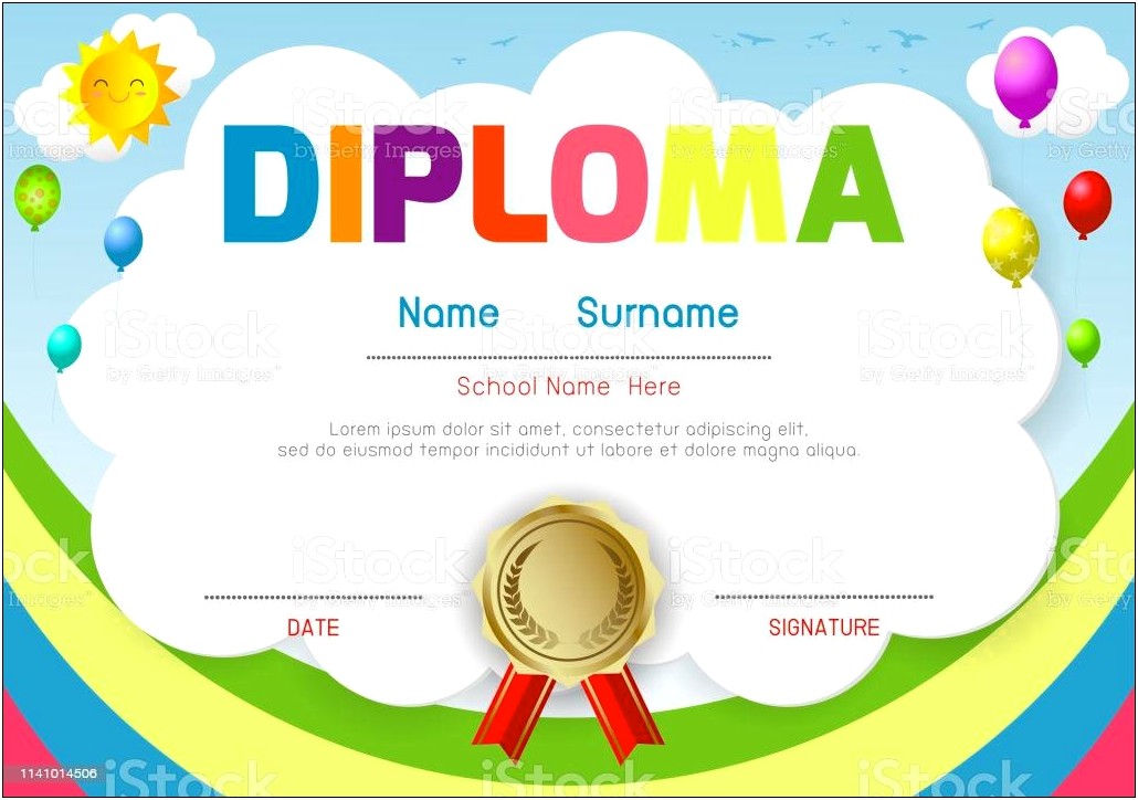 Free High School Diploma Template Online
