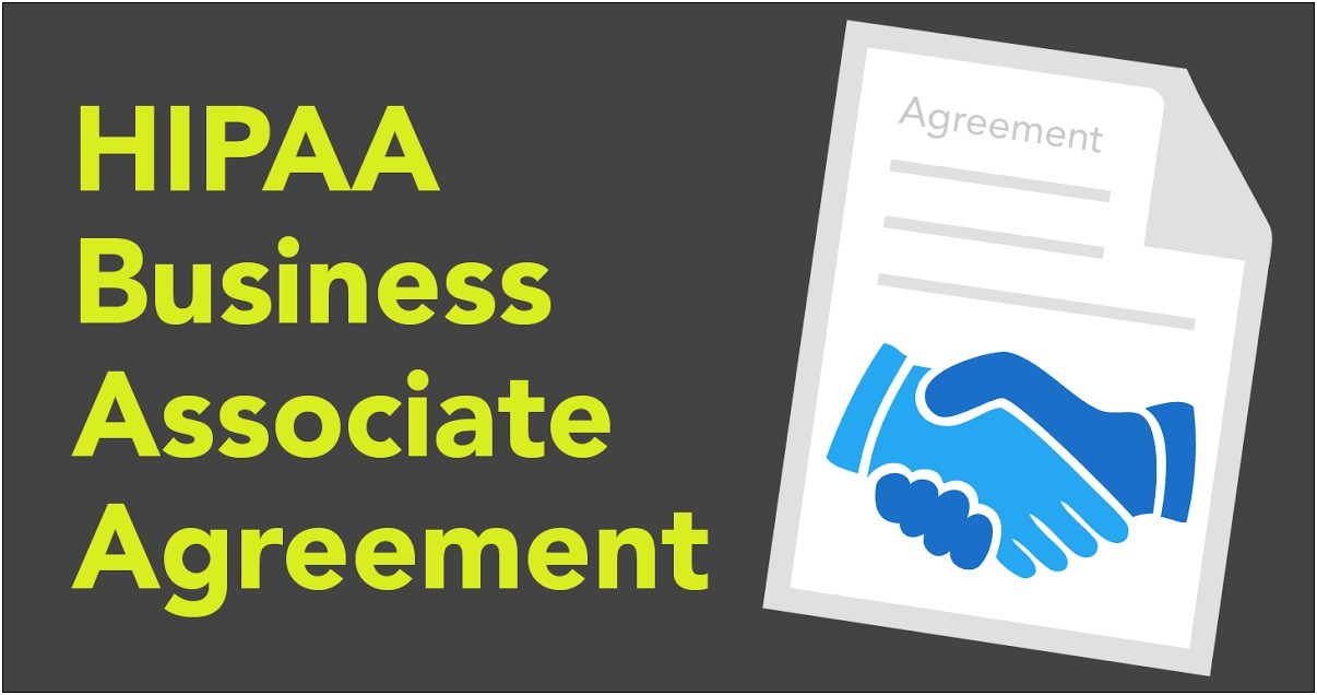 Free Hipaa Business Associate Agreement Template 2013