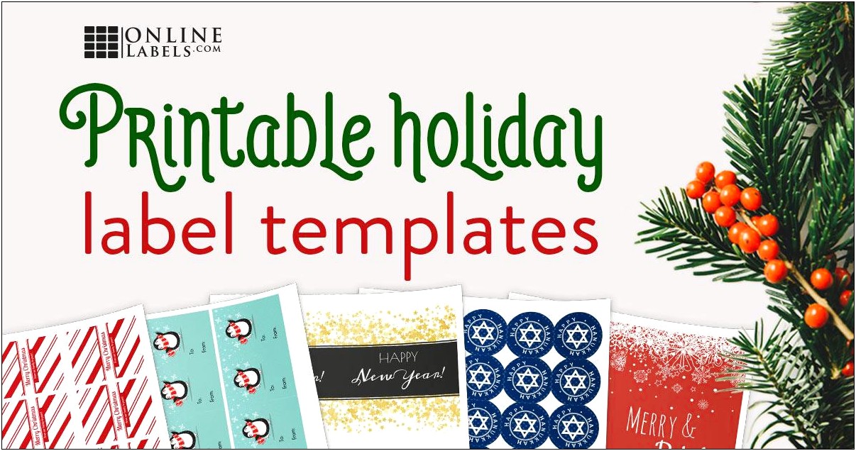 Free Holiday Address Label Templates For Mac