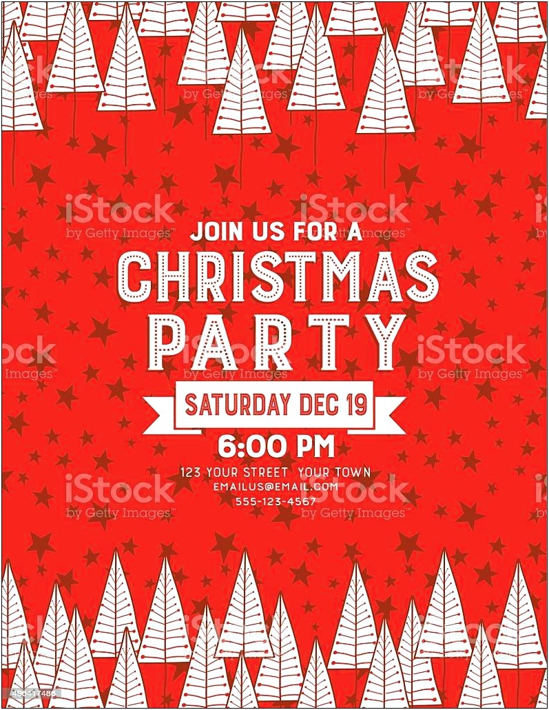 Free Holiday Party Email Invitation Template