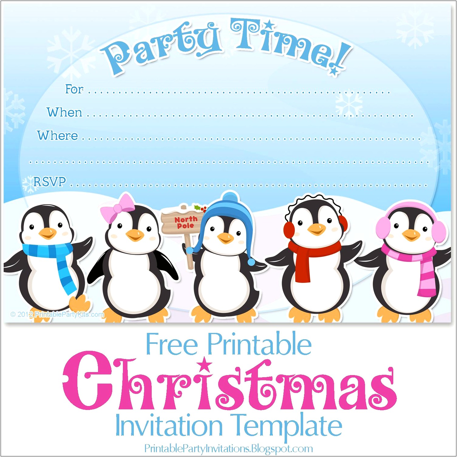 Free Holiday Party Invitation Templates Printable