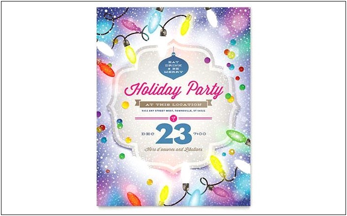 Free Holiday Party Templates For Word