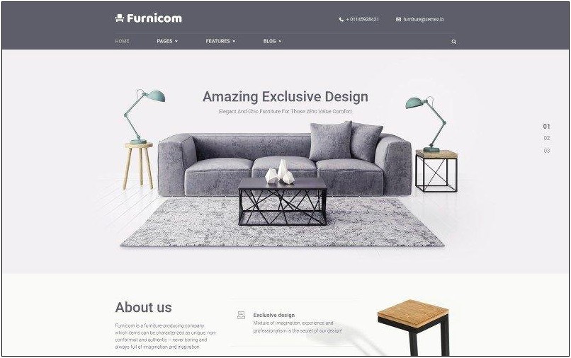 Free Home And Furniture Store Template Html