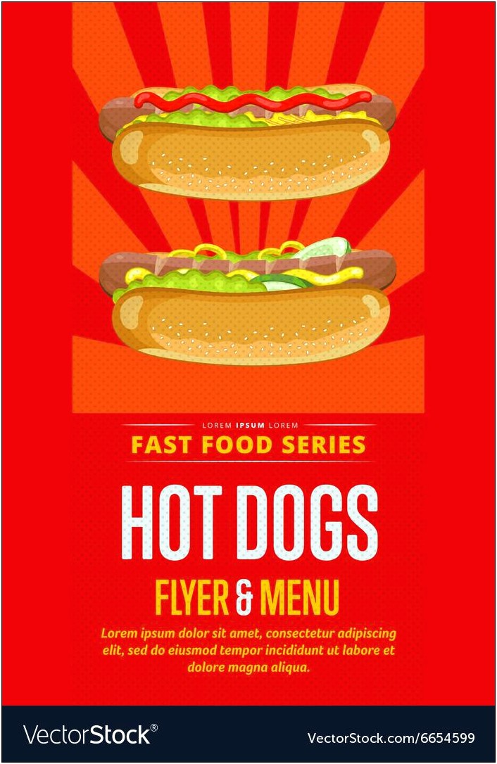 Free Hot Dog Sale Flyer Template