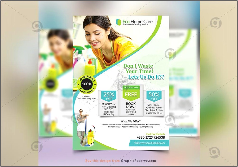 Free House Cleaning Services Flyer Templates