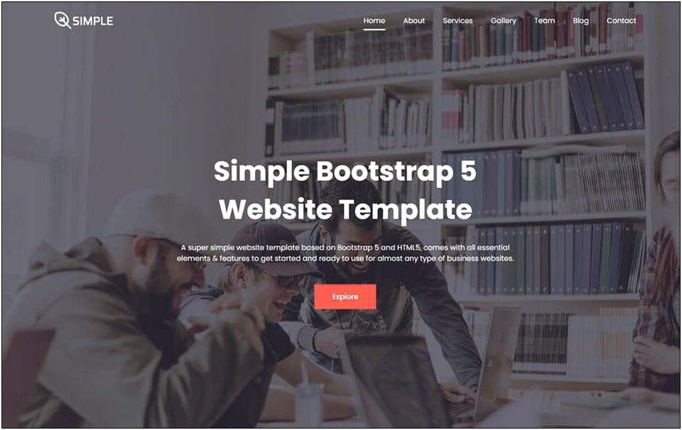 Free Html 5 Bootstrap Responsive Template
