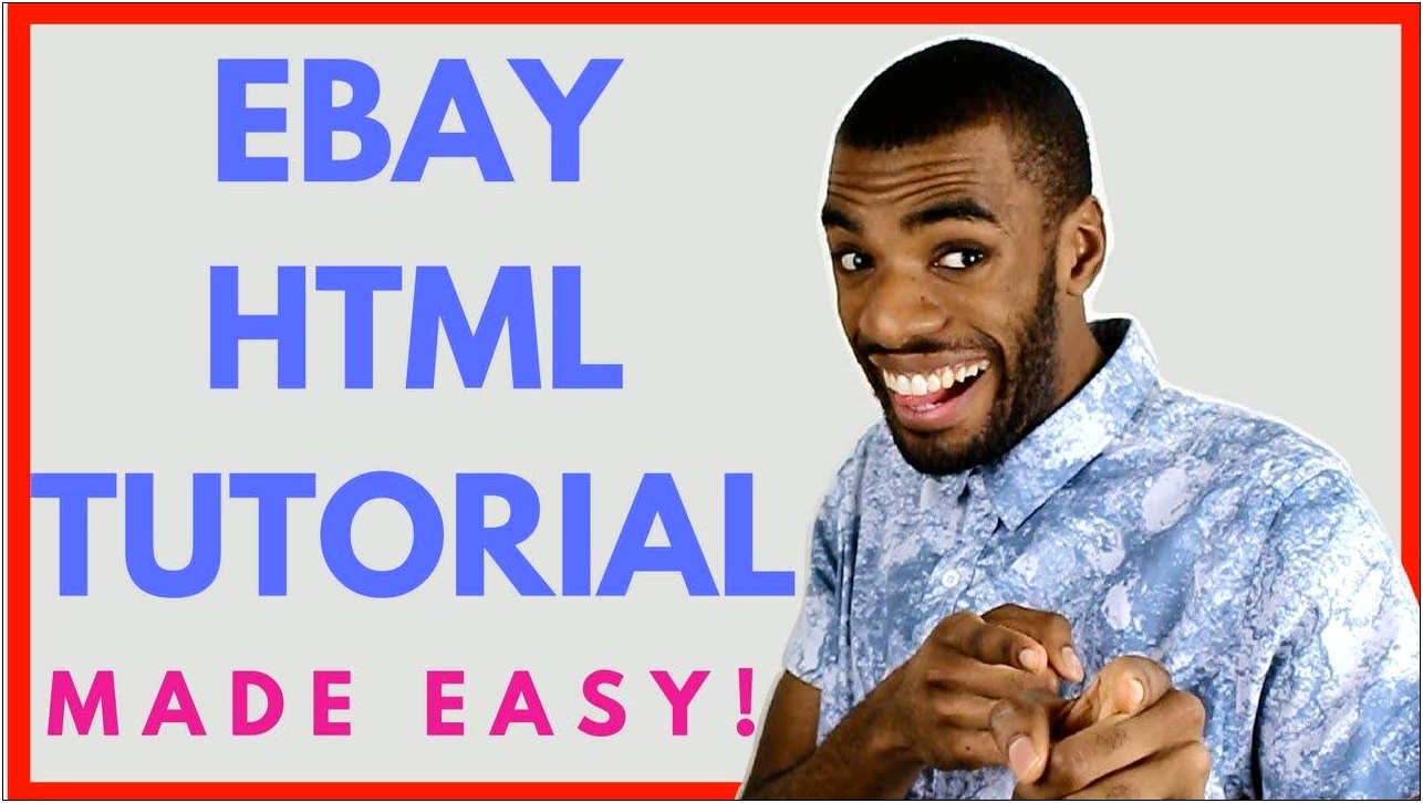Free Html Code For Ebay Template