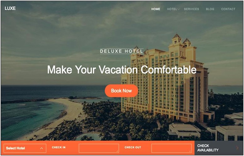 Free Html Css Templates For Hotel