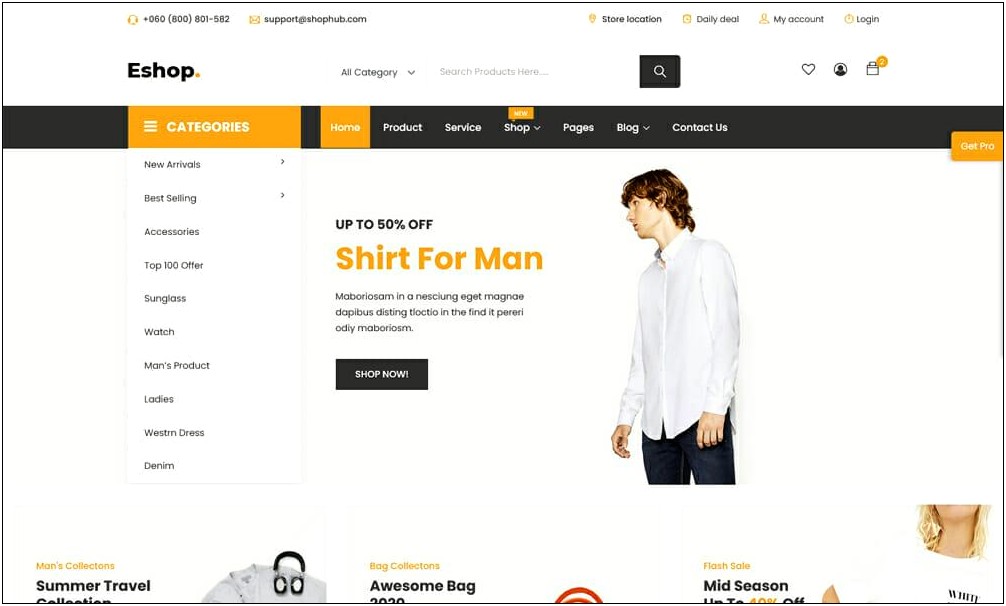 Free Html Css Templates For Online Shopping