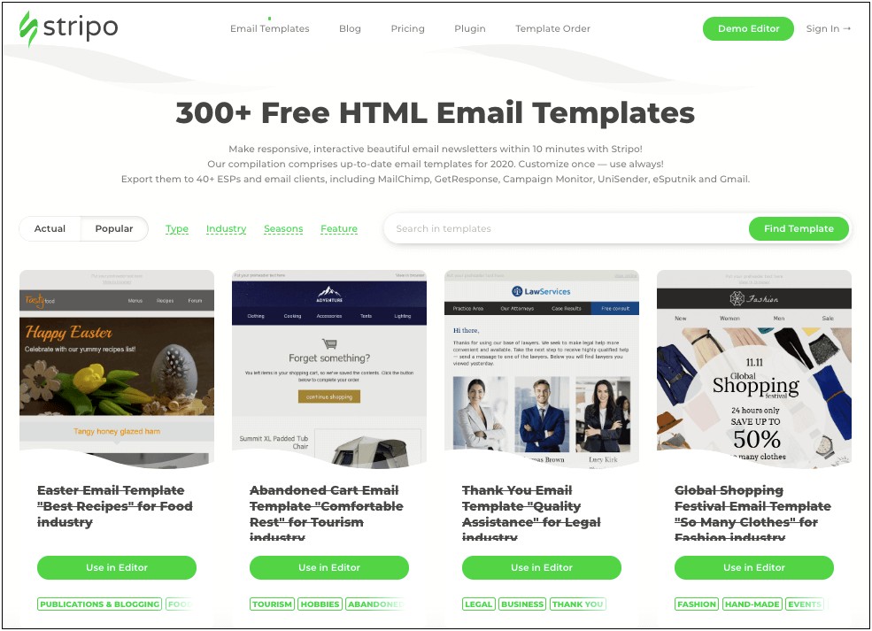 Free Html Email Template For Outlook