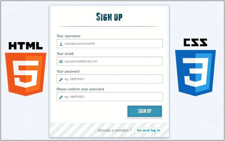 Free Html Form Templates For Kids