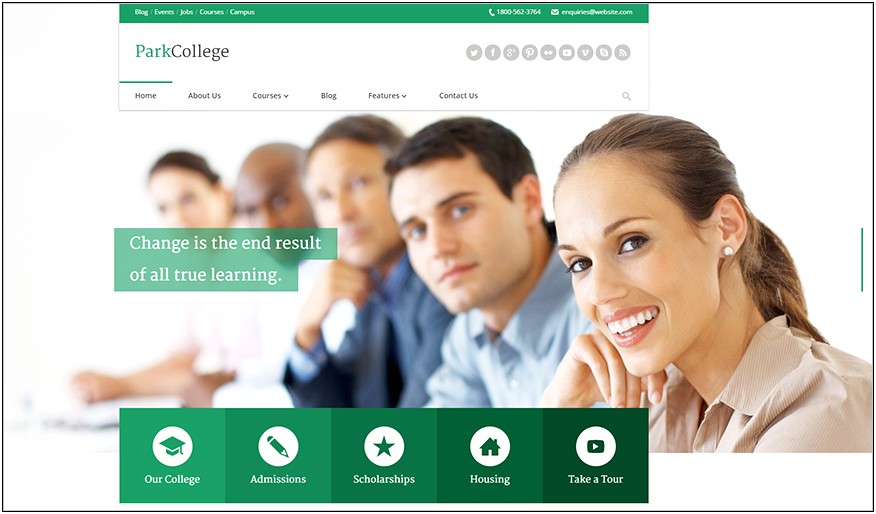 Free Html Responsive Templates For Education