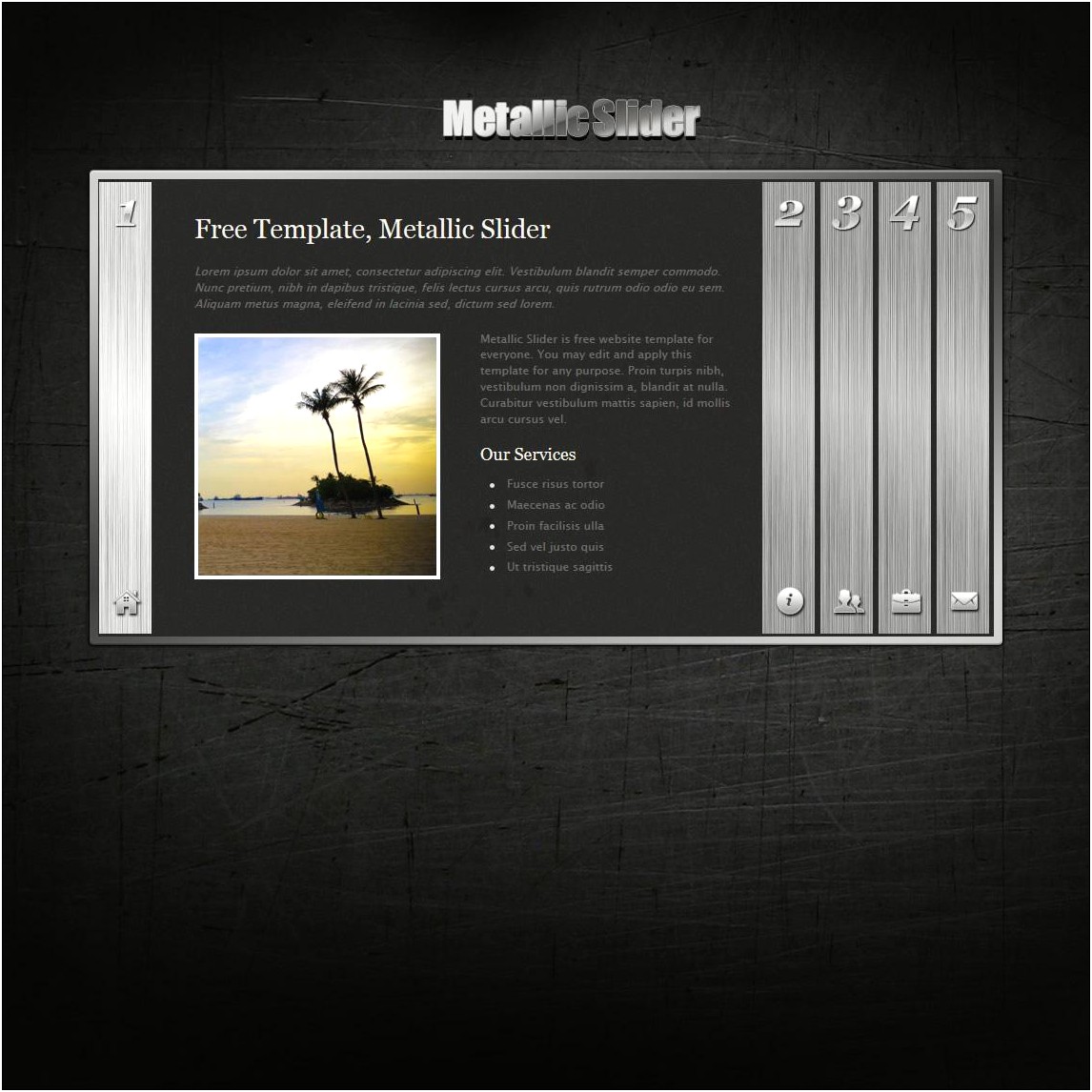 Free Html Template Download With Slider