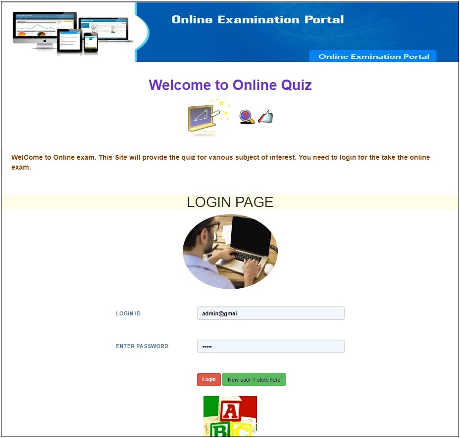 Free Html Templates For Online Examination System