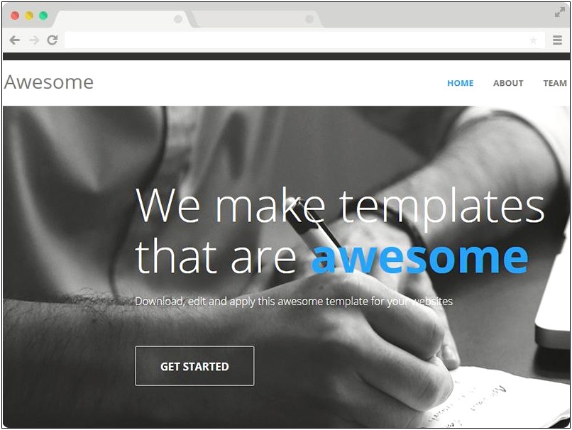 Free Html5 Css3 One Page Template