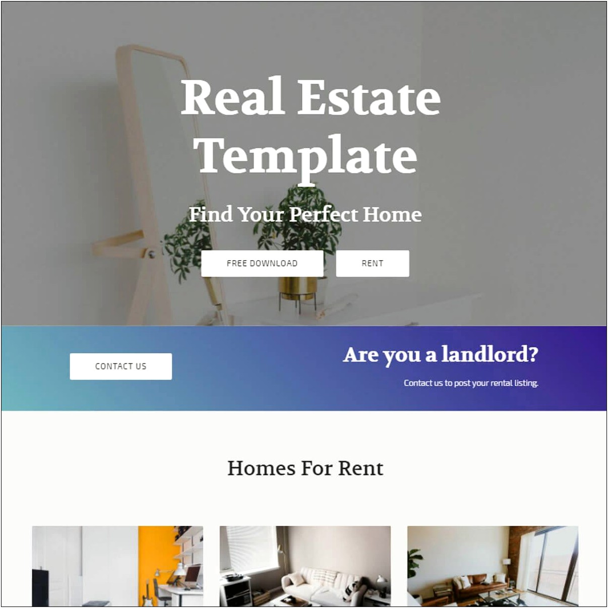 Free Html5 Template Photo Gallery Cabin Rental