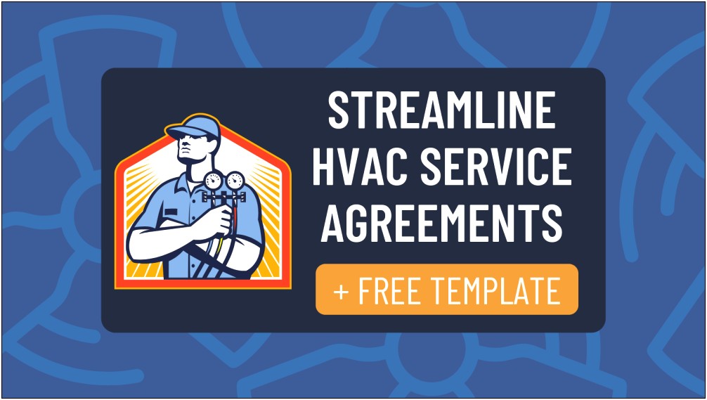 Free Hvac Preventive Maintenance Agreement Template
