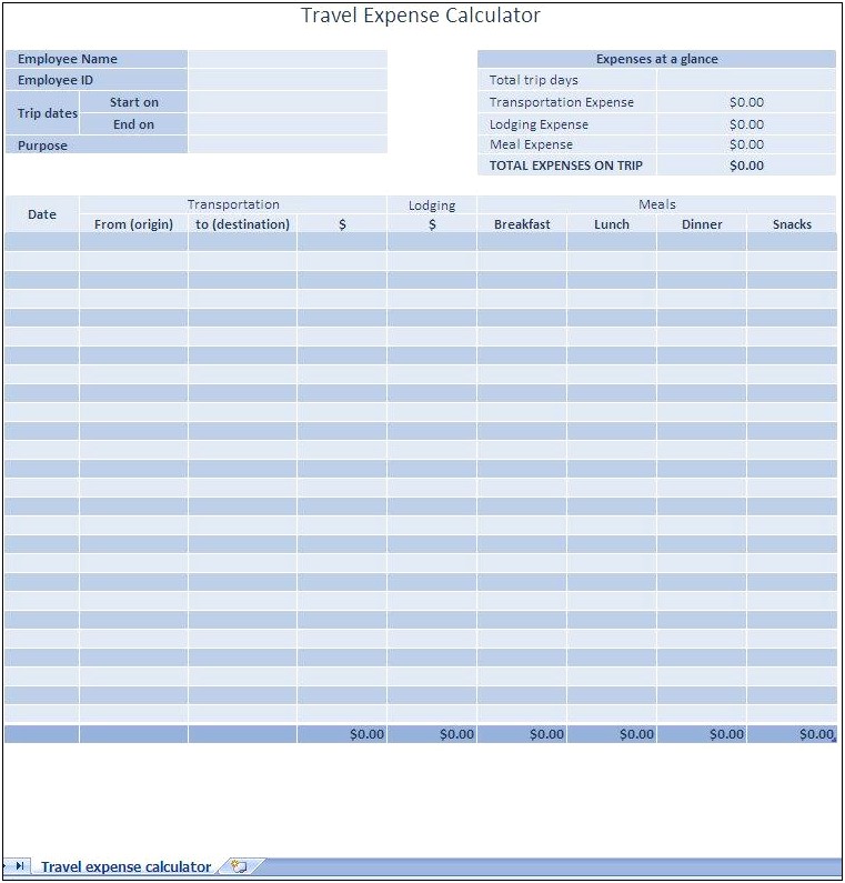 Free Income And Expense Log Template