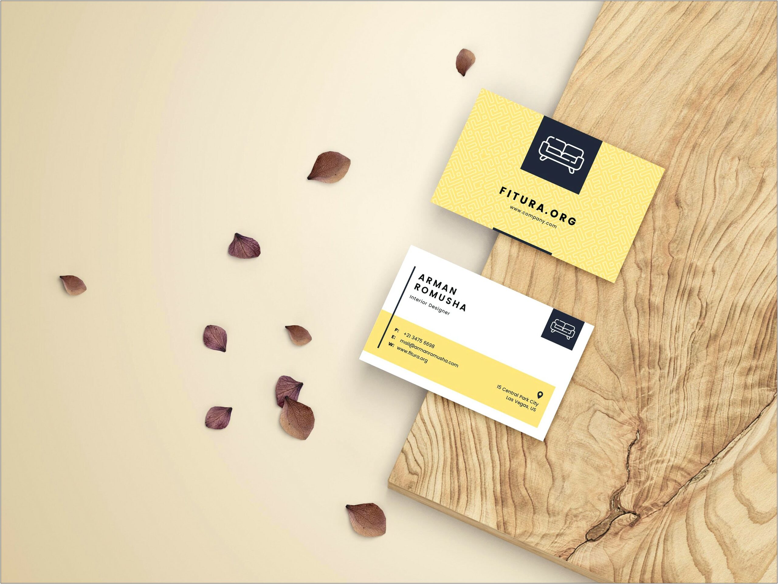 Free Indesign Business Card Template Behance