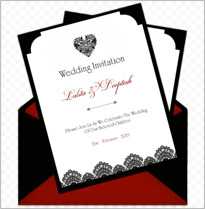 Free Indian E Wedding Cards Templates