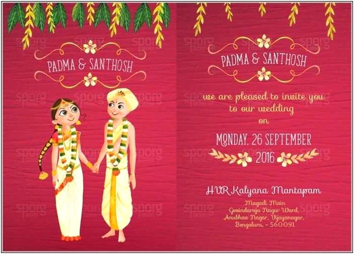 Free Indian Wedding Invitation Templates Photoshop