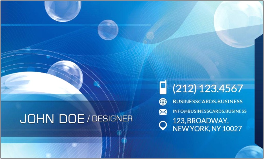 Free Information Technology Business Card Templates