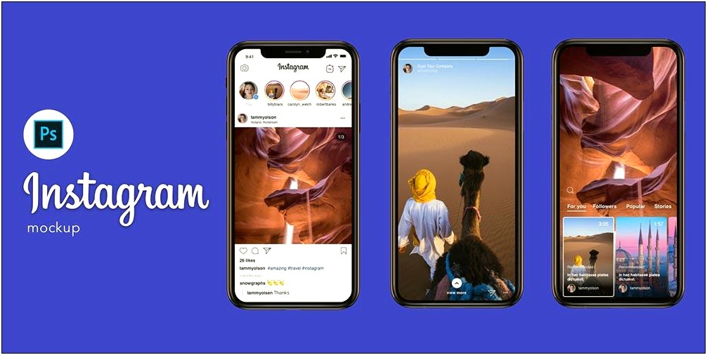 Free Instagram Stories Template Psd 2019