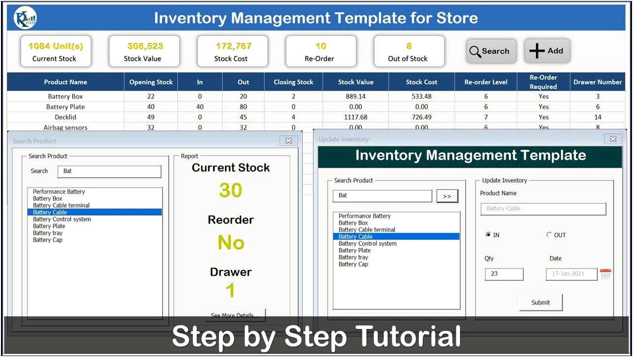 Free Inventory Tracking Spreadsheet Template Download