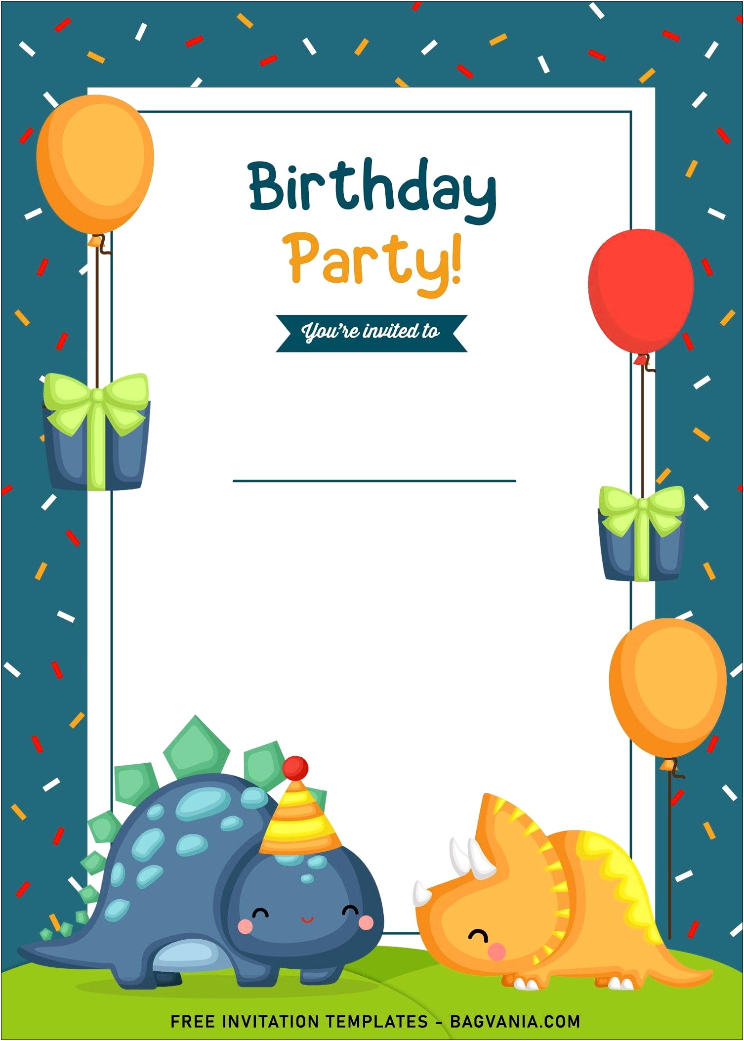 Free Invitation For Birthday Party Template