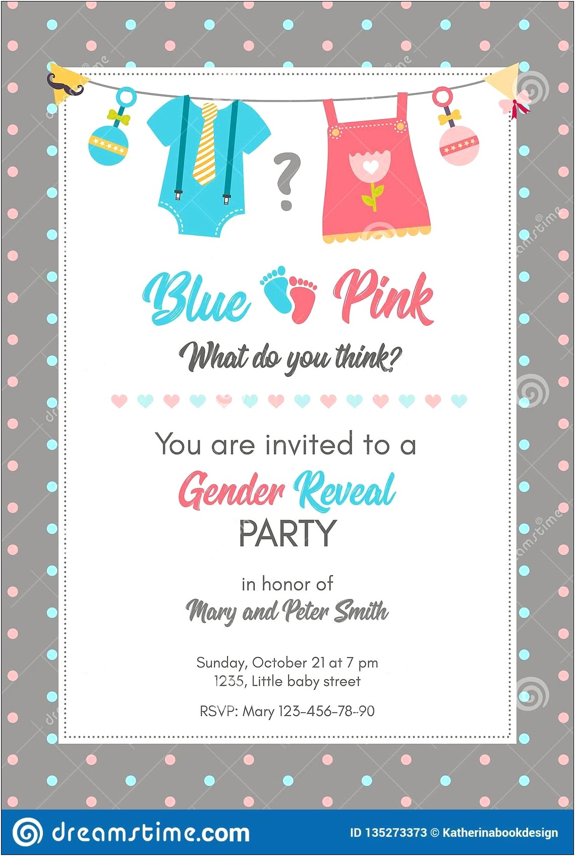 Free Invitation Templates For Gender Reveal Party