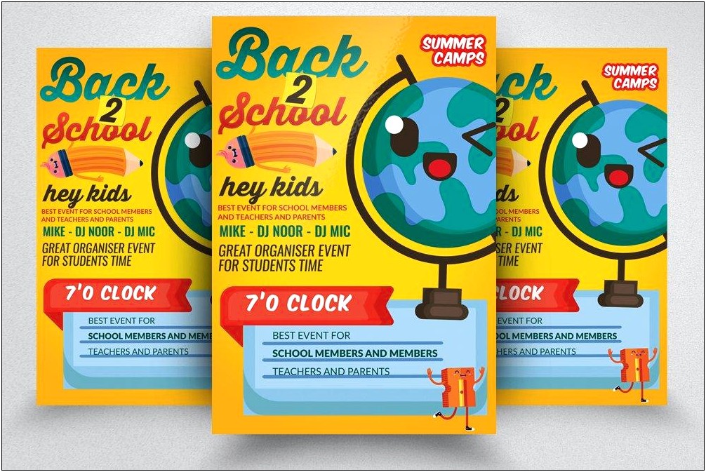 Free Invitation To Back To School Night Template