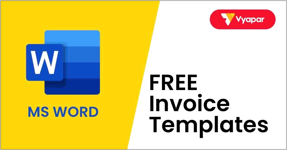 Free Invoice Template Download Wordpad Format