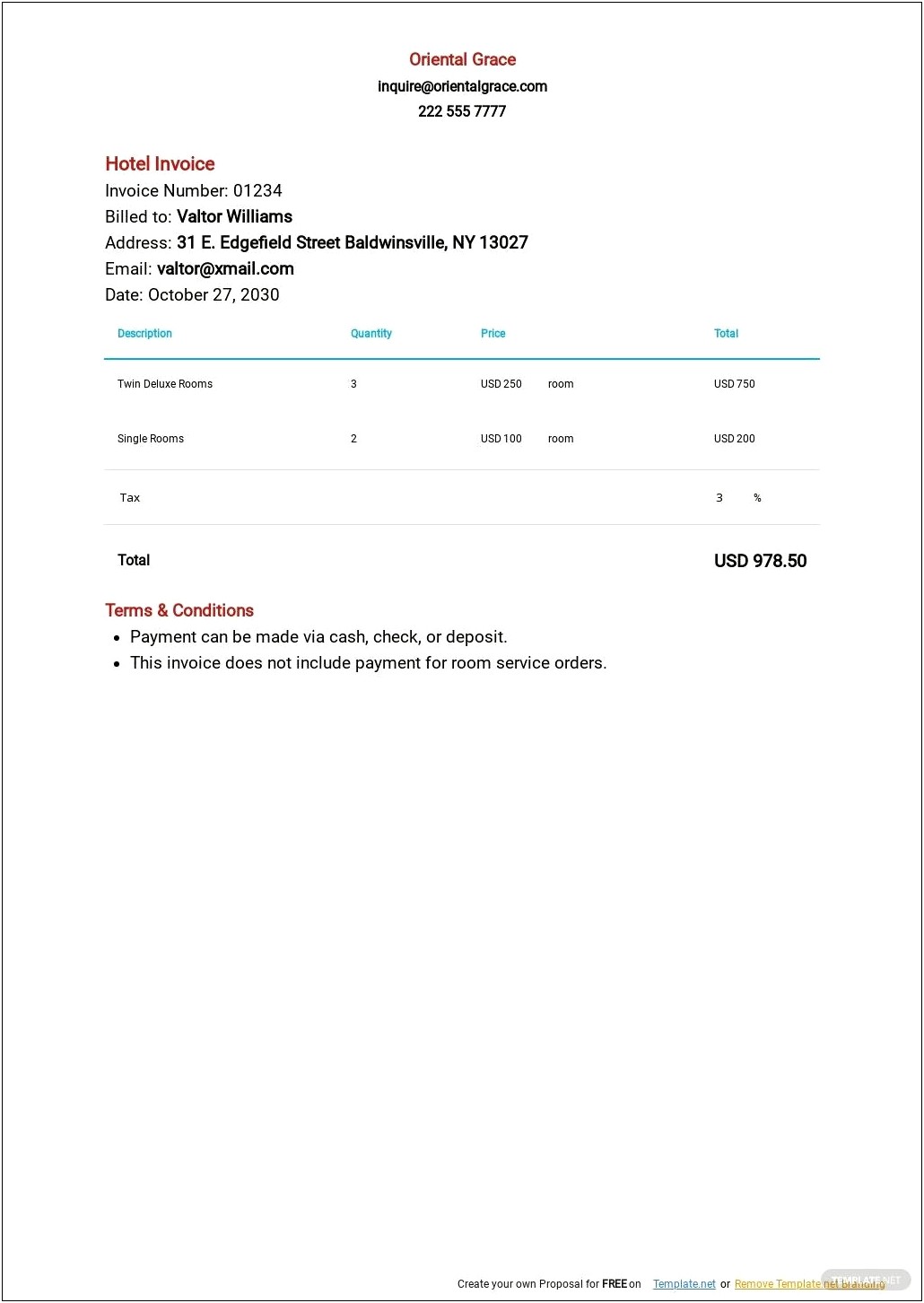 Free Invoice Template Google Drive Download