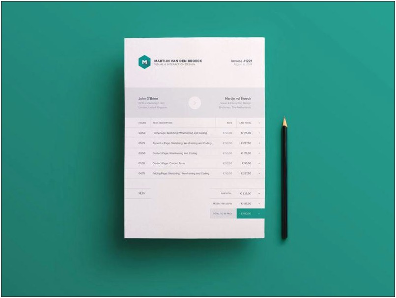 Free Invoice Template Html With Css