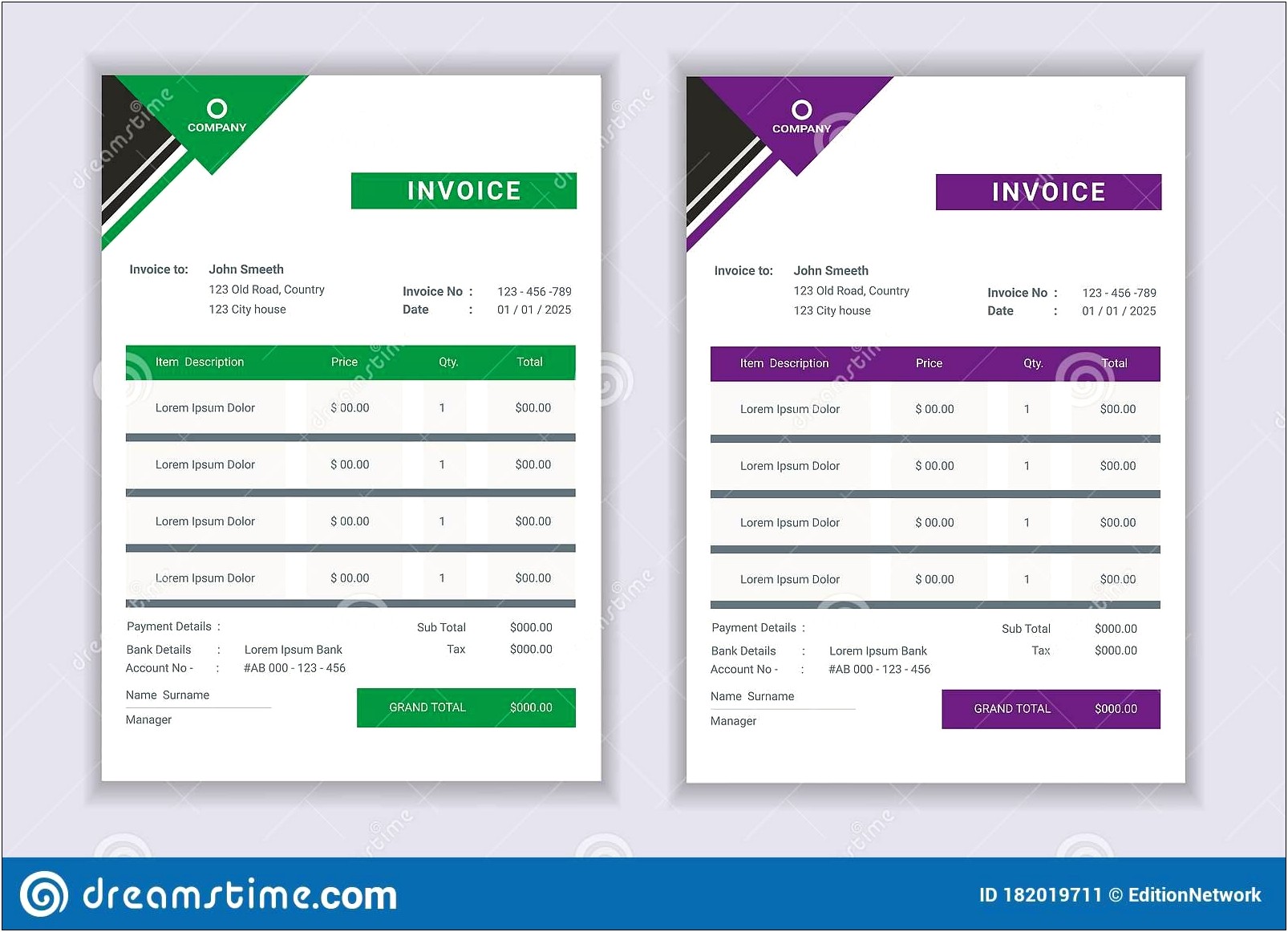 Free Invoice With Remittance Slip Template