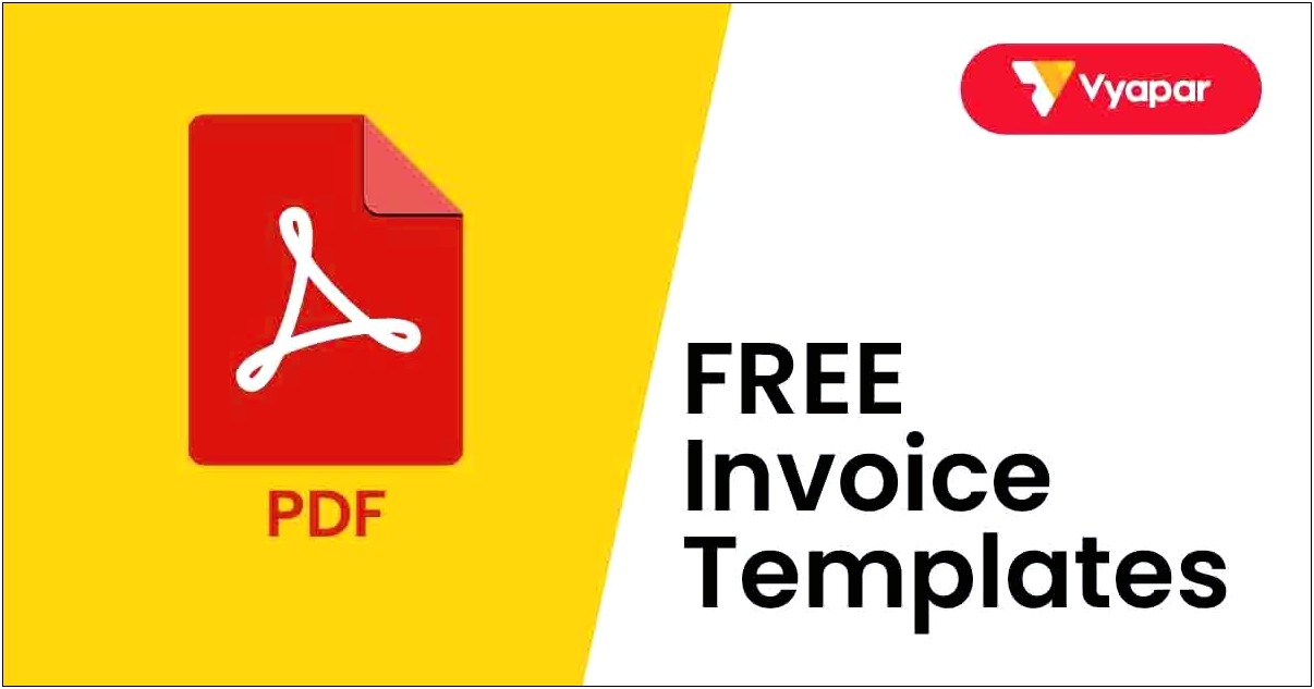 Free Invoice With Tax Template Pdf